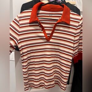 GAP half sleeve modern collared tee